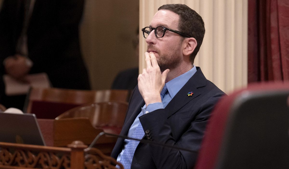 Tish Hyman tells Democrat Scott Wiener that transgender women are men