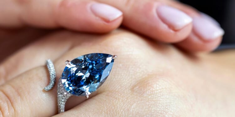 At Swiss auction, 'Mellon Blue' diamond sells for $25.6 million