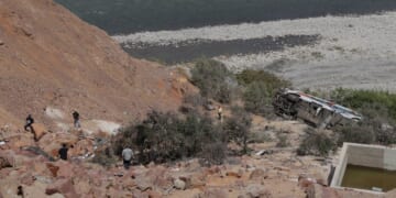 Passenger bus plunges into a ravine in southern Peru killing at least 37