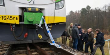 Polish PM Donald Tusk says weekend rail line explosion near Warsaw was act of 'sabotage'