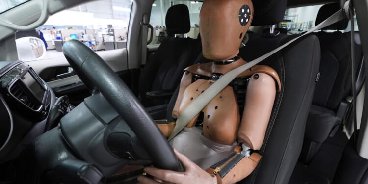 A crash test dummy that better resembles women gets key government endorsement