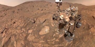 Researchers capture the crackling sounds of what they believe is lightning on Mars