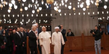 Pope Leo visits Istanbul's Blue Mosque at start of day of meetings with Turkey's religious leaders