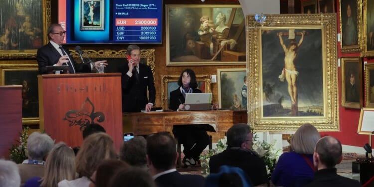 Long-lost Rubens painting depicting crucifixion sells for $2.7M