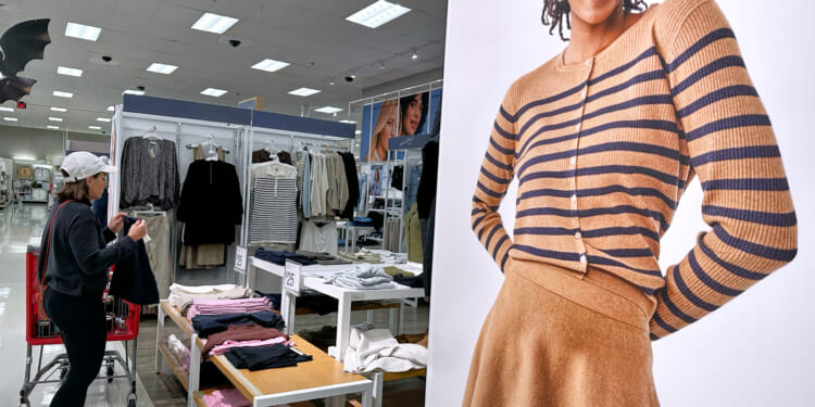 A customer shops at a retail store in Arlington Heights, Illinois, in a file photo from Sept. 23.