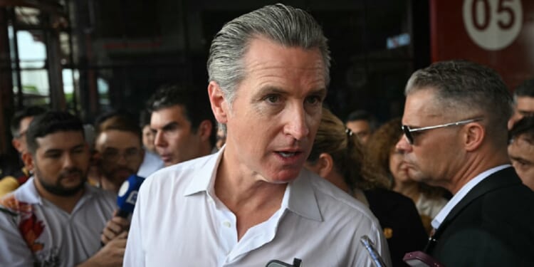 California Gov. Gavin Newsom is pictured Tuesday at the COP30 UN Climate Change Conference in Belem, Brazil.