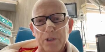 Scott Adams posted live streams to X and YouTube on Wednesday explaining he was confined to a hospital chair and therefore would not be recording an episode.