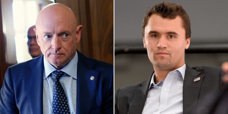 The late Charlie Kirk claimed he had Democratic Arizona Sen. Mark Kelly figured out nine months ago.