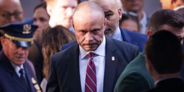 FBI Deputy Director Dan Bongino arrives at the annual 9/11 Commemoration Ceremony at the National 9/11 Memorial and Museum on Sept. 11, 2025 in New York City.
