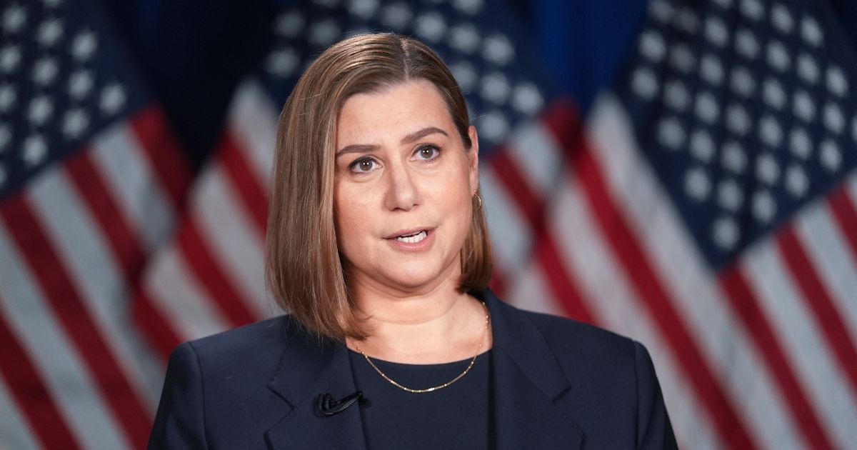 Sen. Elissa Slotkin, a Democrat from Michigan, rehearses the Democratic response to President Donald Trump's address to a joint session of Congress on March 4, 2025, in Wyandotte, Michigan.