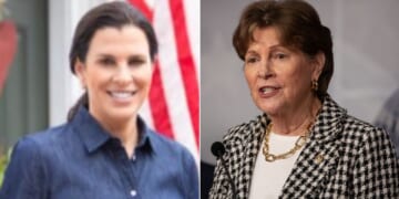 New Hampshire Congressional candidate Stefany Shaheen, left, criticized the actions of her mother and fellow Democrat, Sen. Jeanne Shaheen of New Hampshire.