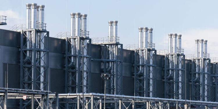 An illustration picture shows the Belgium Google Data Center in Saint-Ghislain on Nov. 22, 2025.