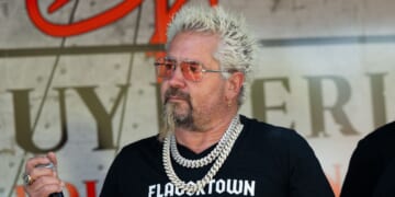 Guy Fieri appears at the Stagecoach Music Festival on April 27, 2025 in Indio, California.