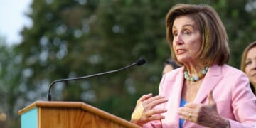 Speaker Emerita Nancy Pelosi, a Democrat from California, speaks at the Health Care Over Billionaires Rally at the U.S. Capitol on Sept. 30, 2025, in Washington, D.C.