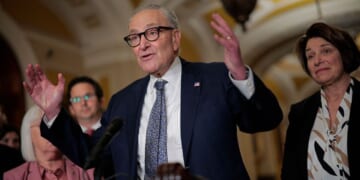 Senate Minority Leader Charles Schumer and his fellow Democrats are now under threat of primary challenges from a far-left political group that is incensed at the outcome of the government shutdown and says it is "done waiting for Democrats to find their spine."