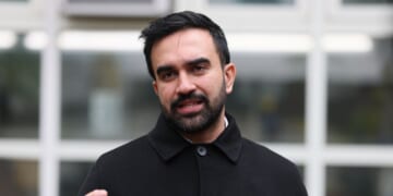 New York Mayor-elect Zohran Mamdani gives brief remarks during a Veteran's Day event at Volunteers of America - Commonwealth Veterans' Residence on Nov. 11, 2025, in the Soundview neighborhood of the Bronx borough in New York City.