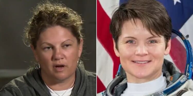 Summer Heather Worden, left, pleaded guilty to lying to investigators, saying her astronaut spouse, Anne McClain, illegally accessed her bank account from space.