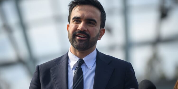 New York City Mayor-elect Zohran Mamdani speaks during a news conference in Queens on Wednesday.