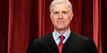 Supreme Court Associate Justice Neil Gorsuch is pictured in a 2021 file photo.