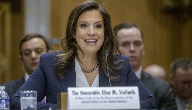 That Damp, Warm, Wet Spot on Hochul's Neck Is Elise Stefanik's Breath – HotAir