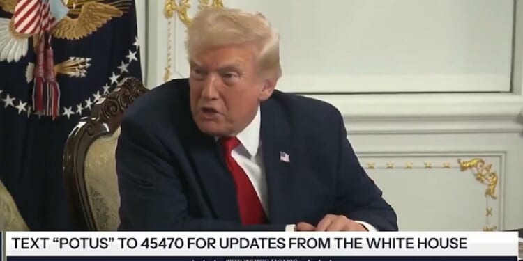 President Donald Trump snaps at a reporter Thursday during a news conference at his home in the Mar-a-Lago Club in Florida.