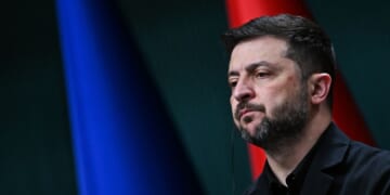 Ukraine President Volodymyr Zelenskyy attends a joint news conference with Turkey's president in Ankara on Nov. 19, 2025.