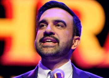 Zohran Mamdani speaks after winning the mayoral election Tuesday in New York City.