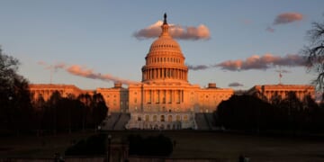 The U.S. Capitol in Washington, D.C. is pictured at sunset on Nov. 12.