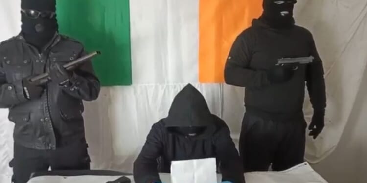 A video purporting to represent an Irish group called the "New Republican Movement" carried a sobering message.