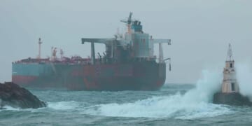 Sanctioned oil tanker is stranded off Black Sea coast in Bulgaria after suspected Ukrainian strike
