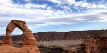Unharmed hiker rescued after becoming mired in quicksand in Utah's Arches National Park
