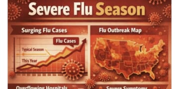 A new strain of Influenza A is driving a surge in cases, including here in the United States.