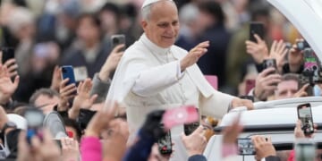 In first Christmas message as pope, Leo asks faithful to remember those suffering in world