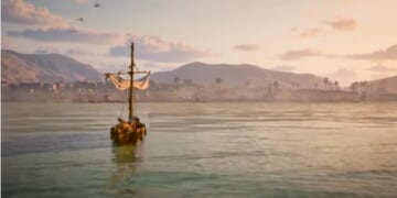 A fishing boat from the biblical era.