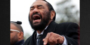 Rep. Al Green, a Texas Democrat, seen at a November anti-Trump protest, saw his articles of impeachment against President Donald Trump fail Thursday.