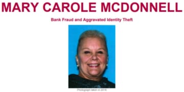 Mary Carole McDonnell is wanted by the FBI for a series of alleged bank fraud cases between 2017 and 2018 in Los Angeles, California.