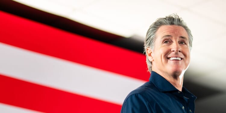 California Gov. Gavin Newsom speaks during a rally on Nov. 8, 2025, in Houston, Texas.