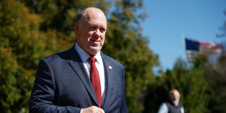 White House border czar Tom Homan walks back to the White House after conducting a television interview on Oct. 16, 2025, in Washington, D.C.