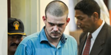 Dutch national Joran Van der Sloot arrives at a hearing in Lurigancho prison in Lima on Jan. 11, 2011.