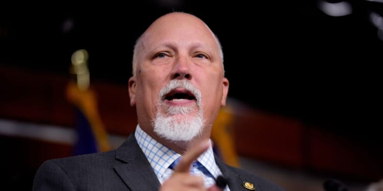 Rep. Chip Roy speaks during a news conference on Capitol Hill on Oct. 20, 2025, in Washington, D.C.