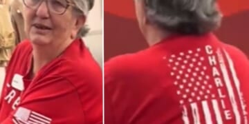 A Target employee was harassed by a social media user over her choice to wear a red Charlie Kirk shirt to work.