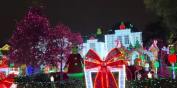 The Christmas mansion in Dallas’s Preston Hollow neighborhood attracted visitors from around the Dallas area and beyond last year after videos of its display went viral.