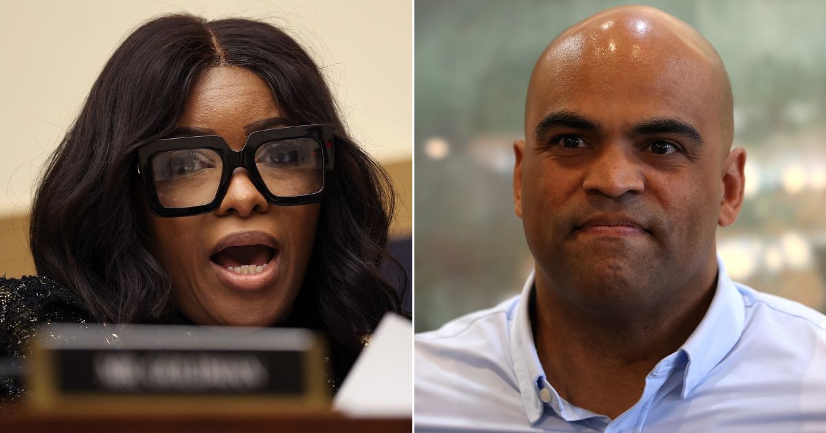 Former Rep. Colin Allred, right, announced he is dropping out of the Texas Senate race on the day Rep. Jasmine Crockett, left, is expected to announce her run.