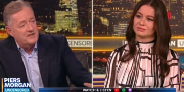 Piers Morgan interviewed Elizabeth Kinney, who was arrested in the United Kingdom while in the bath for allegedly sending a mean text message.