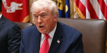 President Donald Trump speaks during a Cabinet meeting Tuesday at the White House in Washington, D.C.