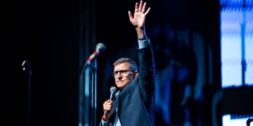 Former Trump National Security Advisor and retired three-star Lt. Gen. Michael Flynn speaks during the ReAwaken America Tour held at the Spooky Nook Sports Complex on Oct. 21, 2022, in Manheim, Pennsylvania.