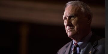 GOP Sen. John Kyl of Arizona is seen in a photo dated Sept. 5, 2018, before a mock swear-in ceremony in Washington, D.C. Kyl was tapped by Arizona's then-Gov. Doug Ducey to replace the late Sen. John McCain.