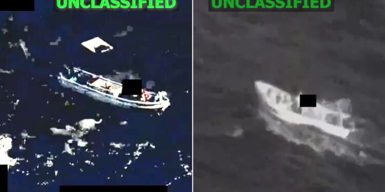 The U.S. military destroyed two boats identified as narco-trafficking vessels in a "lethal kinetic strike" Wednesday.