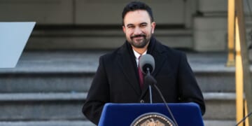New York City Mayor Zohran Mamdani speaks at his ceremonial inauguration as mayor at City Hall on Jan. 1, 2026, in New York City.