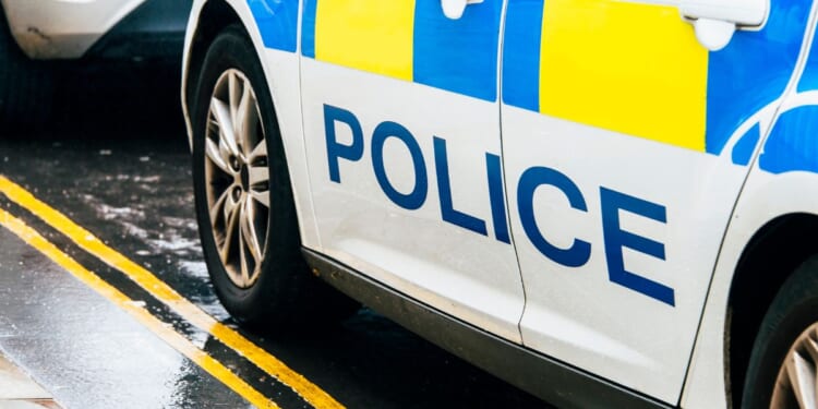 A police car in the UK.